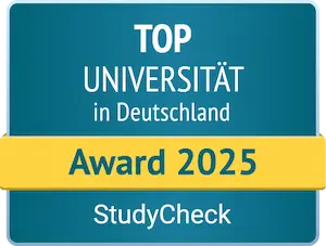 Logo: StudyCheck - top university